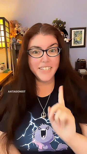 GIF a few seconds clipped from Kat Vancil’s edutaining Reel The Bad Guys?
