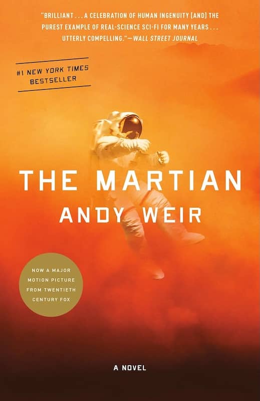 Book cover for The Martian by Andy Weir