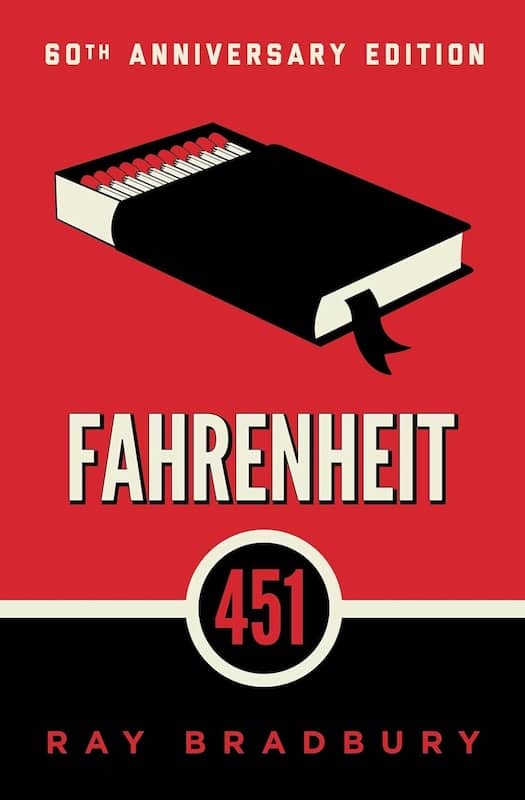 book cover for Fahrenheit 451 by Ray Bradbury