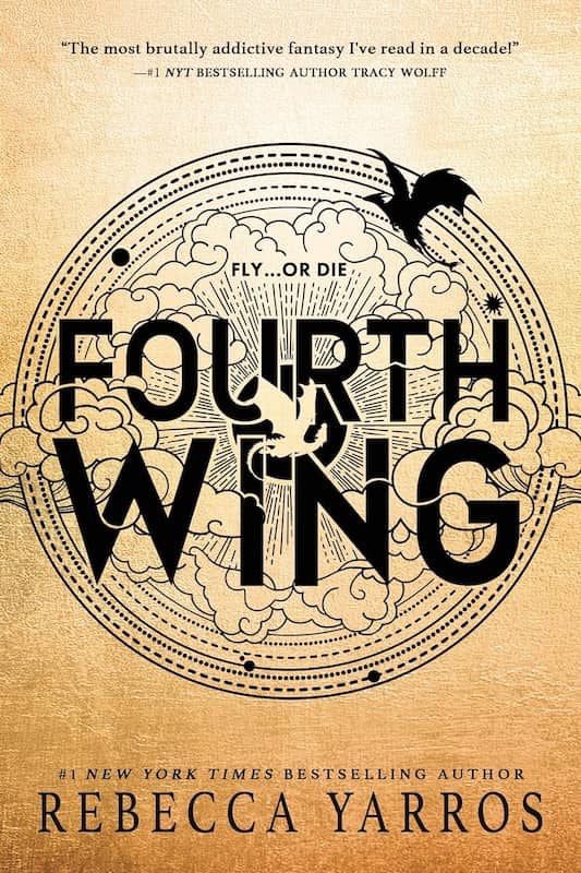 book cover for Fourth Wing by Rebecca Yarros