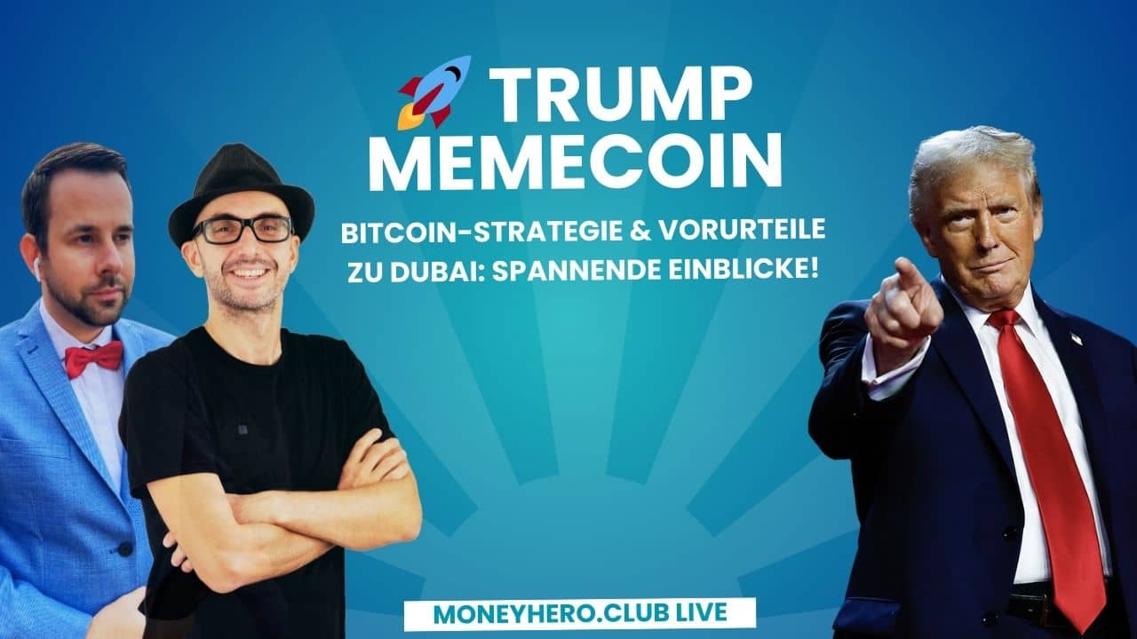 Sei morgen live dabei, wenn wir über den Trump Memecoin, Bitcoin-Strategien und spannende Einblicke in Dubai sprechen – dein Update für smartere Investments!