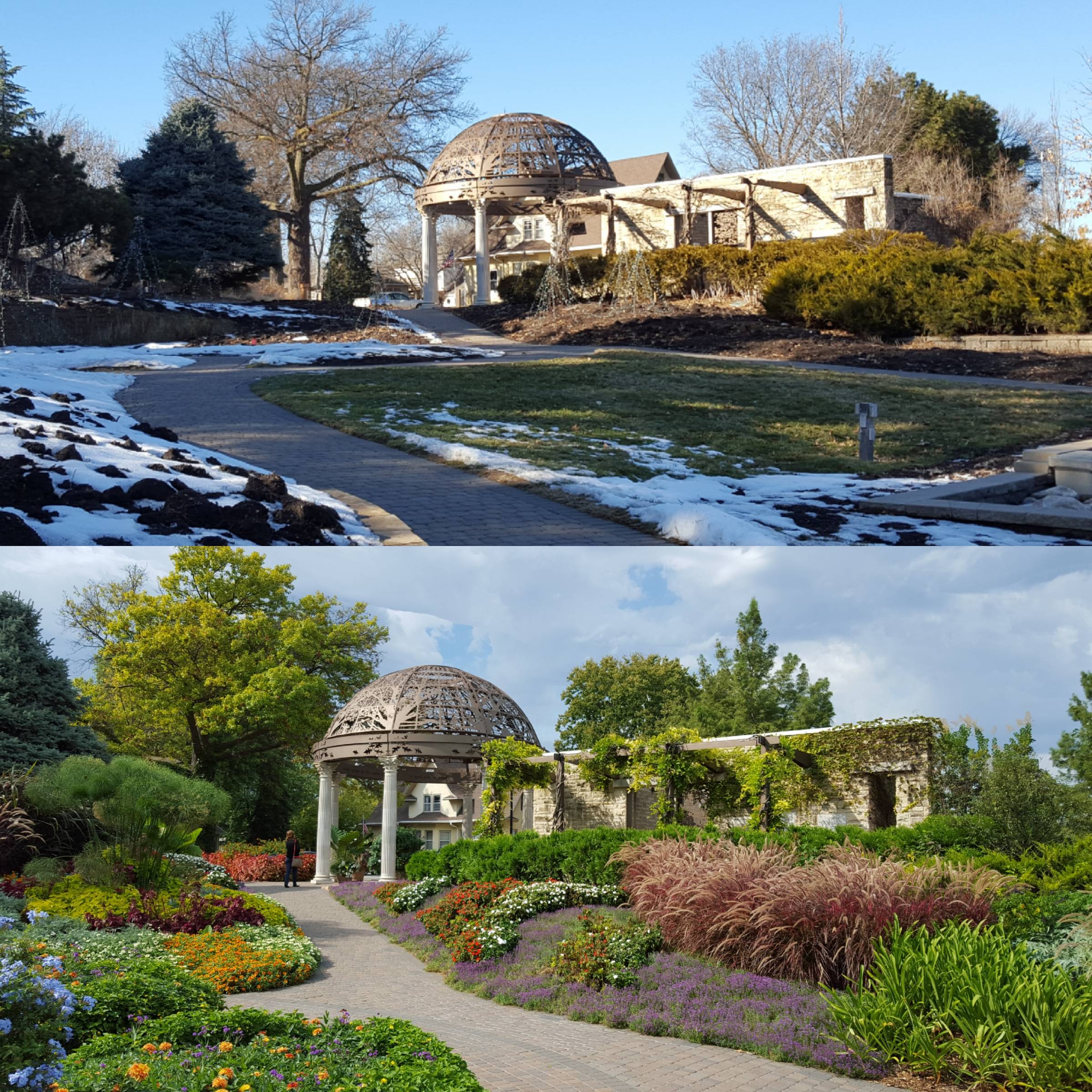 Sunken Gardens Lincoln, NE, USA (winter and spring)
