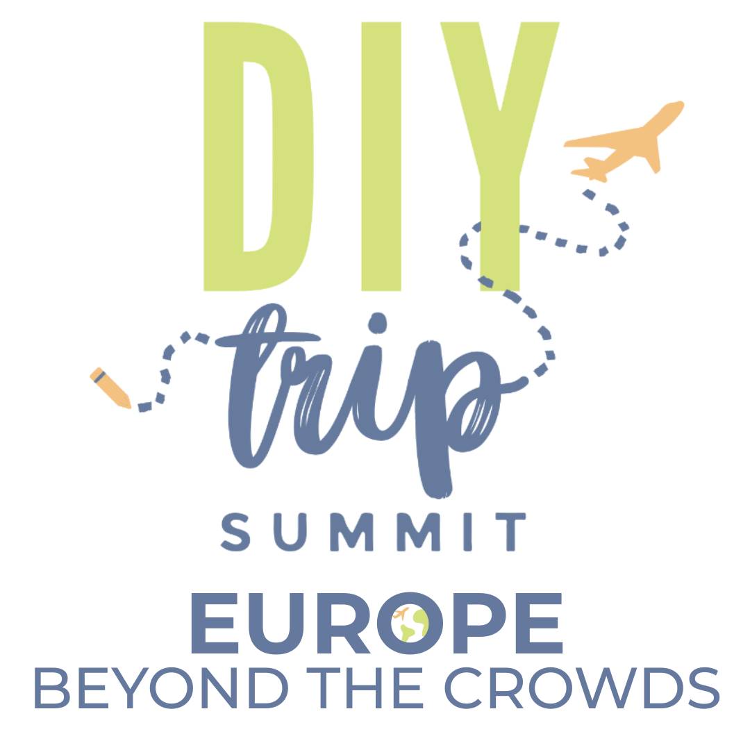 A logo for the DIY trip summit for Europe