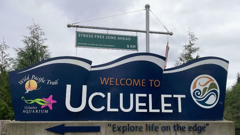 Welcome to Ucluelet Sign