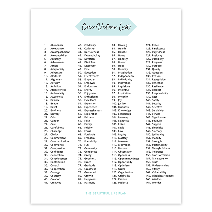 finding-defining-your-core-values-plus-free-printable-list-the