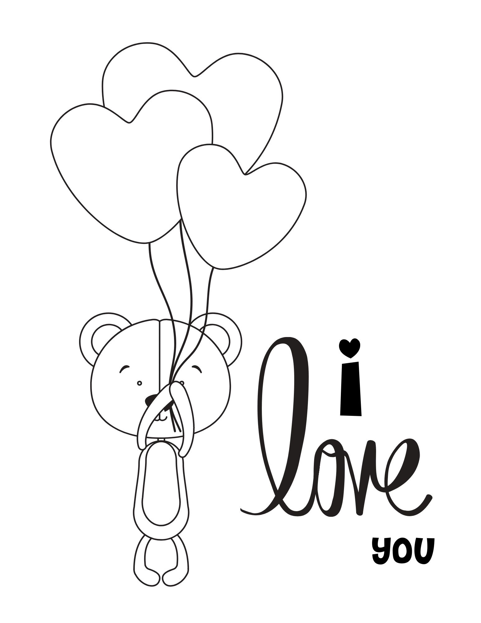 Free Valentine&rsquo;s Printable Coloring Sheet