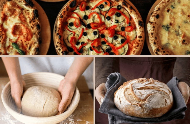 person holding dough