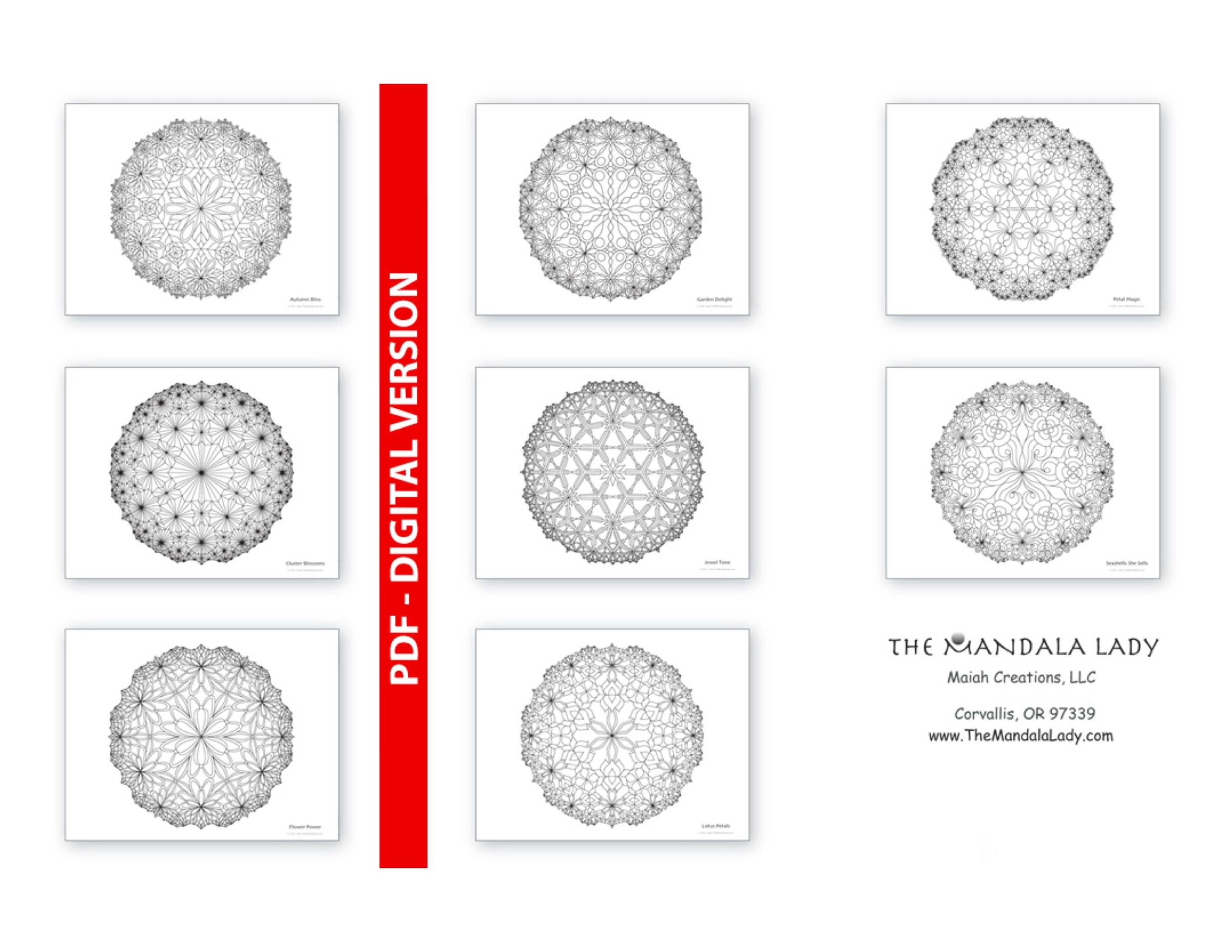 back cover with 8 desights