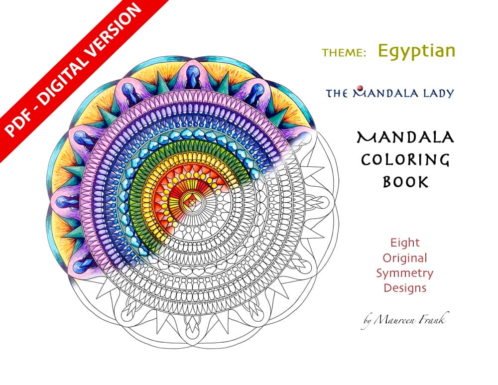 Egyptian Mandala Coloring eBook