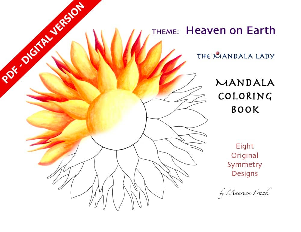 Heaven on Earth Mandala Coloring eBook
