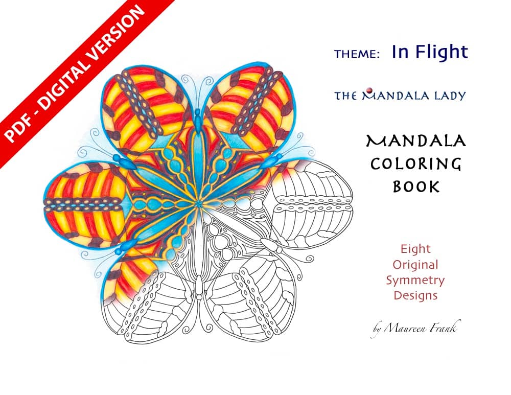 In Flight Mandala Coloring eBook
