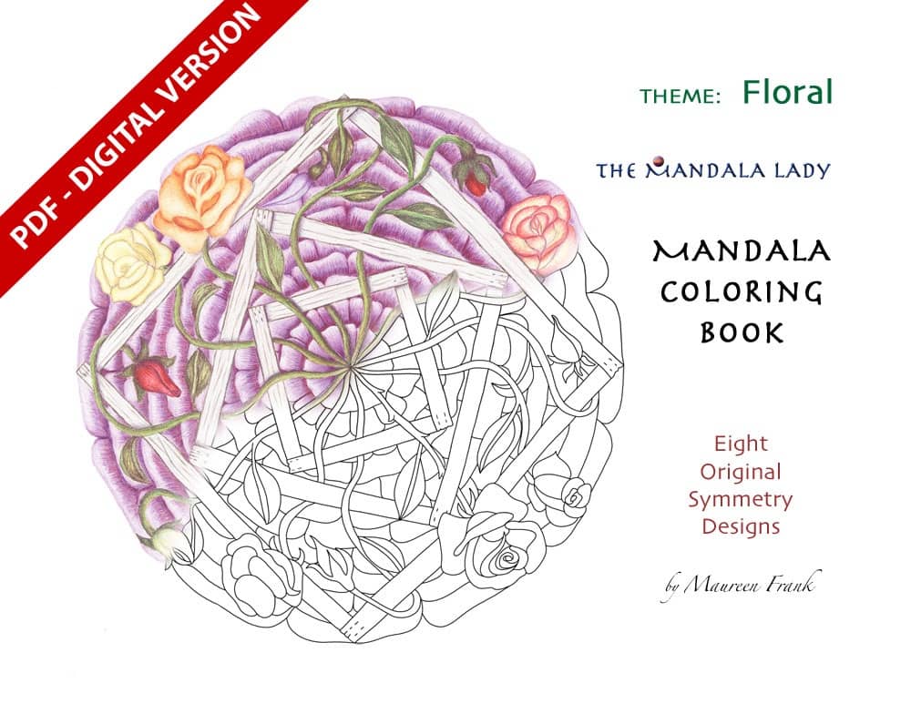 Floral Mandala Coloring eBook