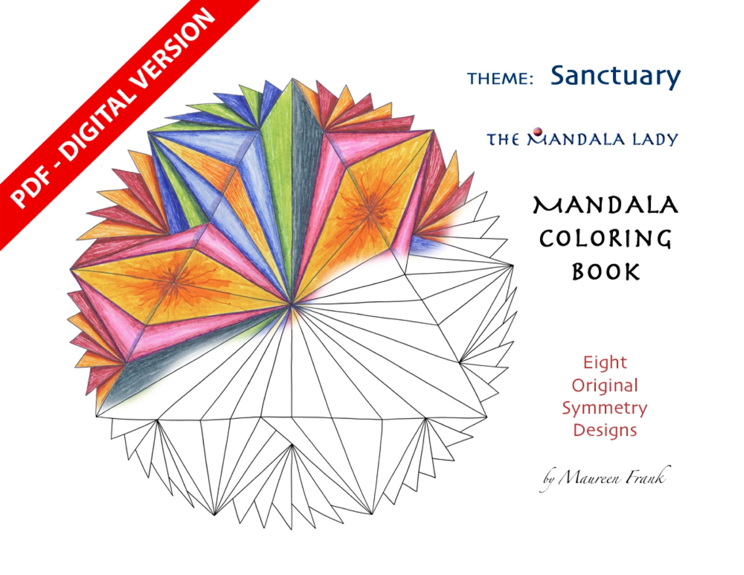 Sanctuary Mandala Coloring eBook
