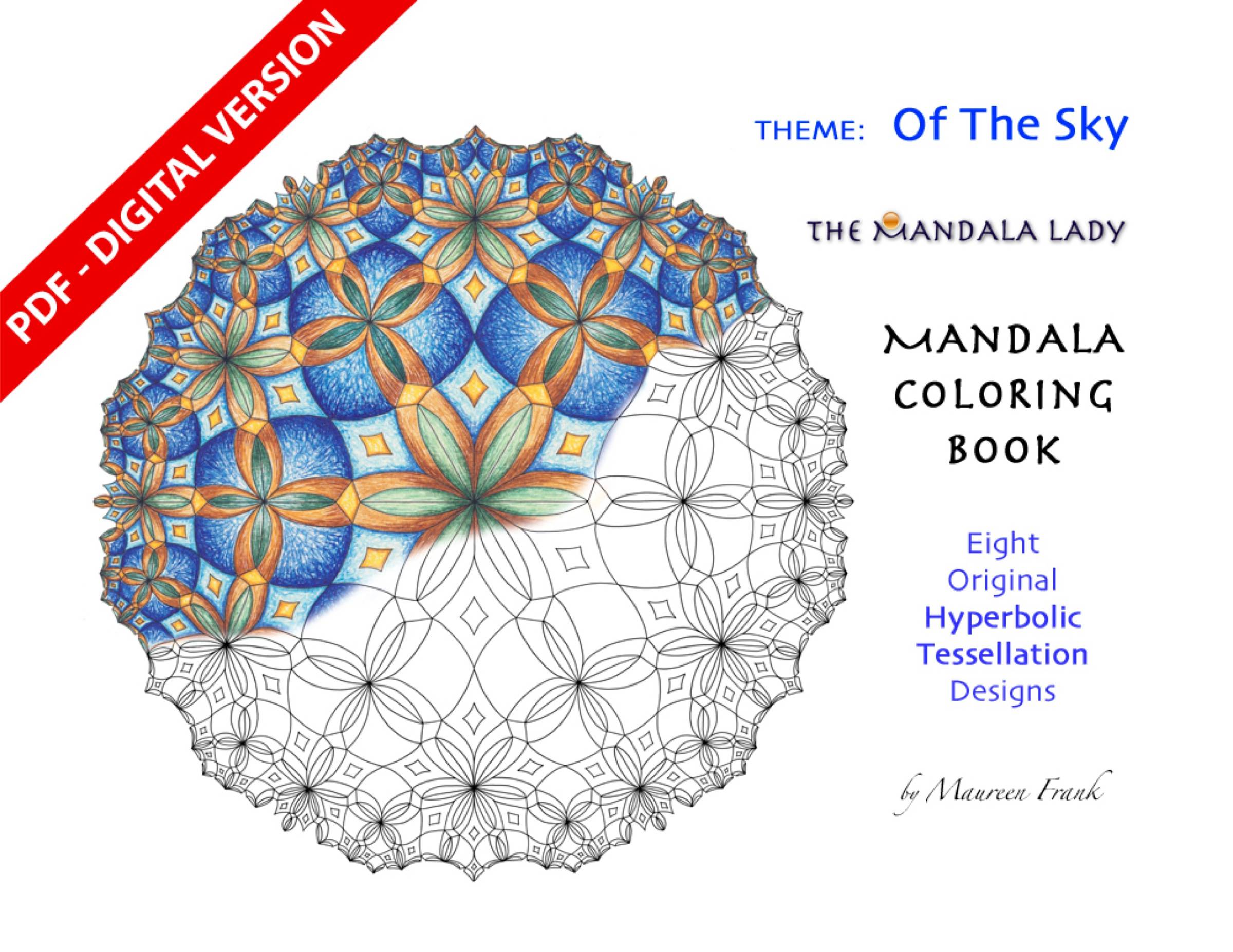 Of the Sky Mandala Coloring eBook