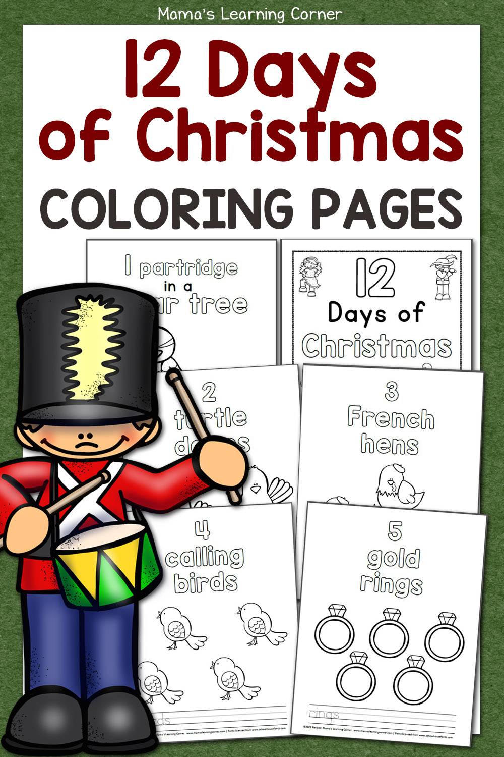 patriotic christmas coloring pages