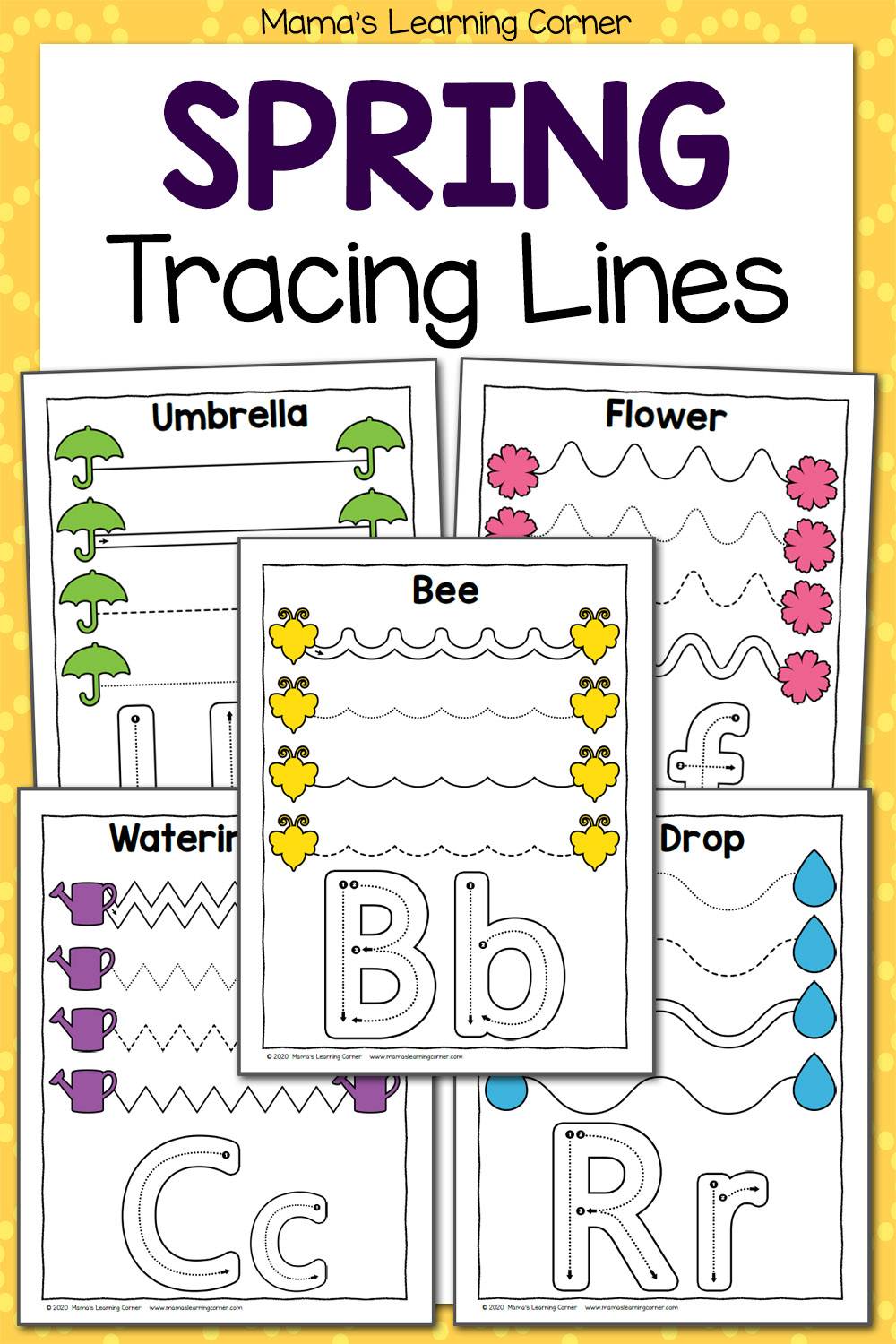 Spring Color By Number Worksheets - Mamas Learning Corner