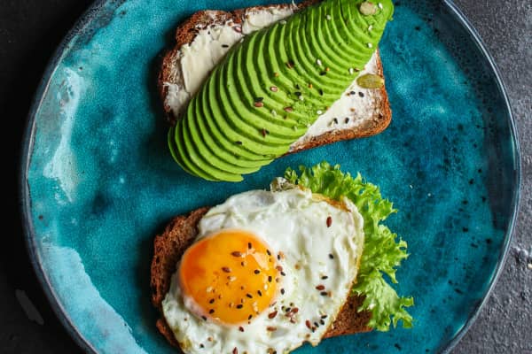 Protein-forward breakfast with eggs