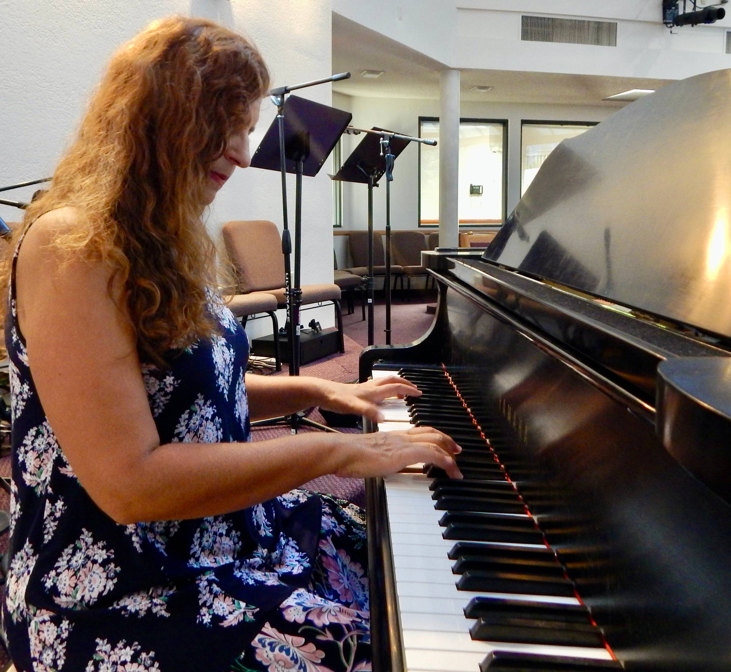 me practicing at piano