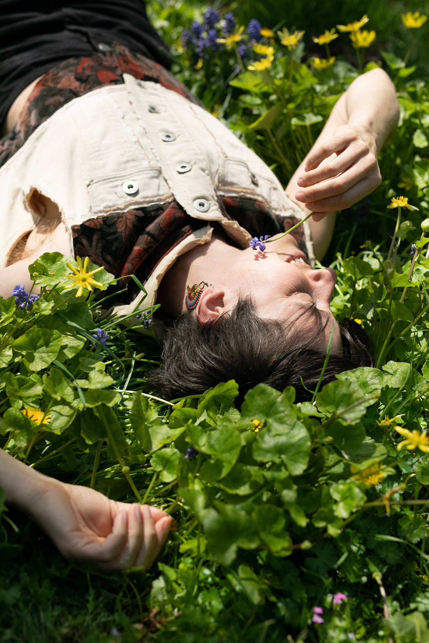 stopping to smell the flowers