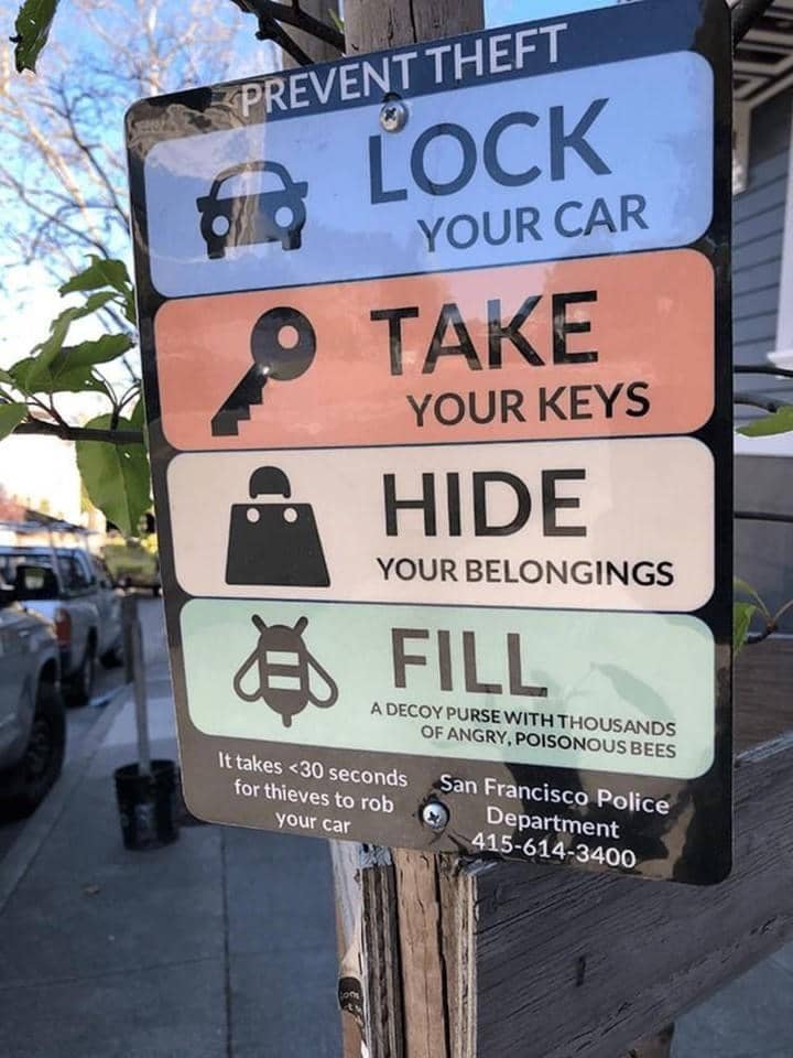 #95: Theft prevention tip meme