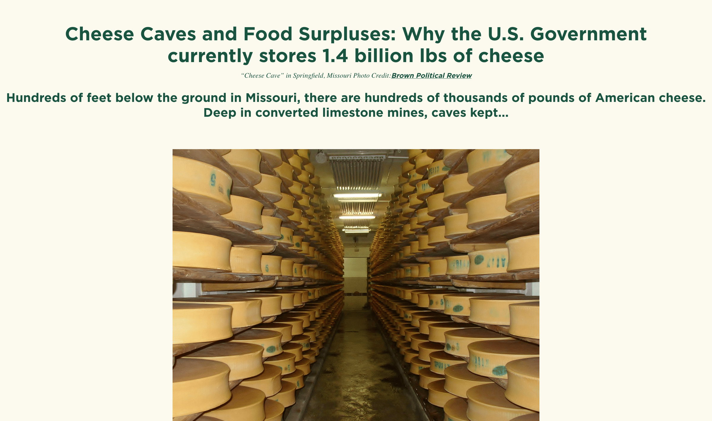 #57: 1.4 billion lbs of hidden cheese meme