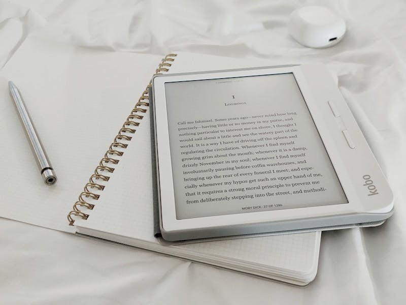 white book page on white textile