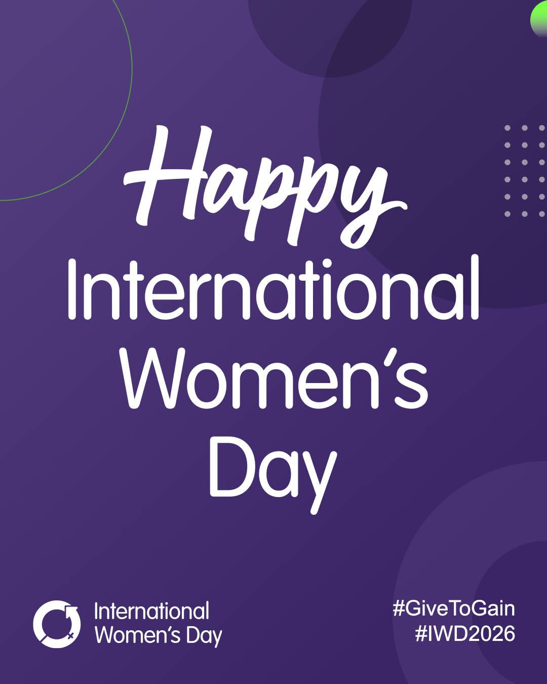 Happy International Women's Day graphic