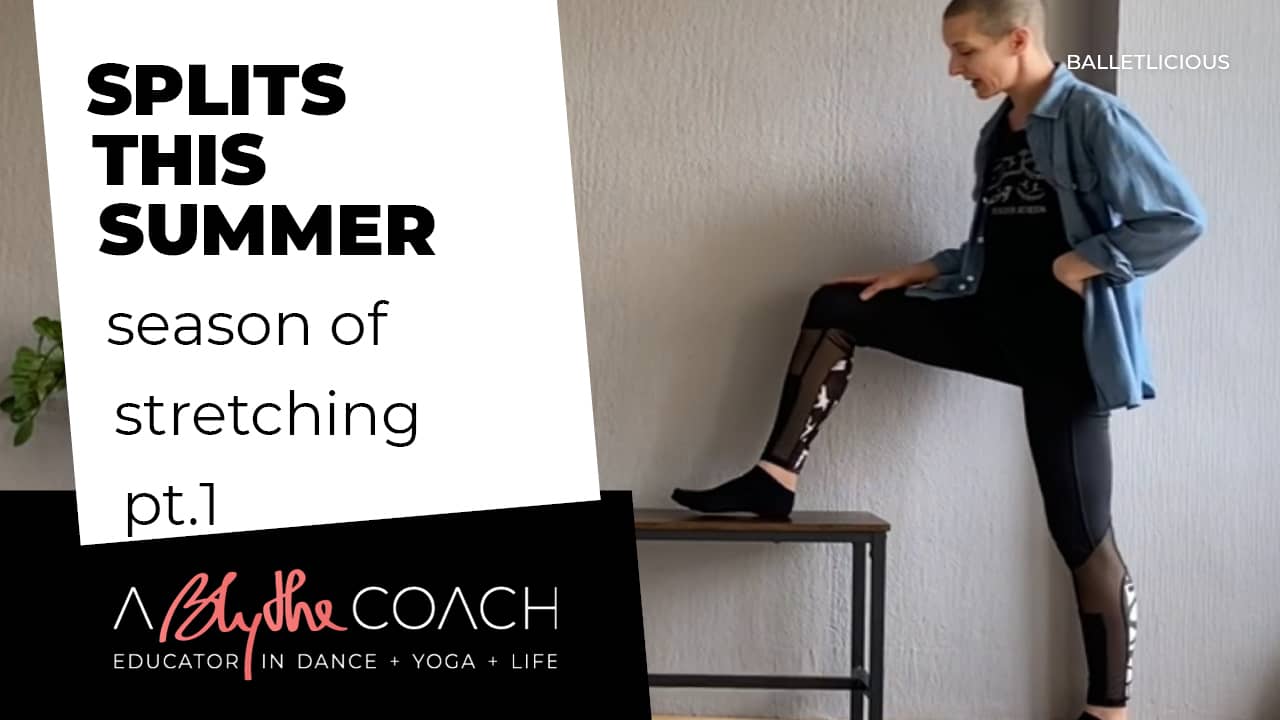 Blythe lunges on a bench in the Splits this Summer part 1 video thumbnail image