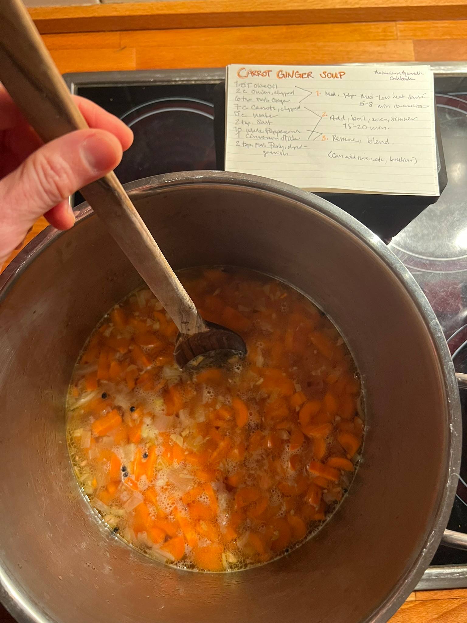 Carrot Ginger  Soup to warm my January
