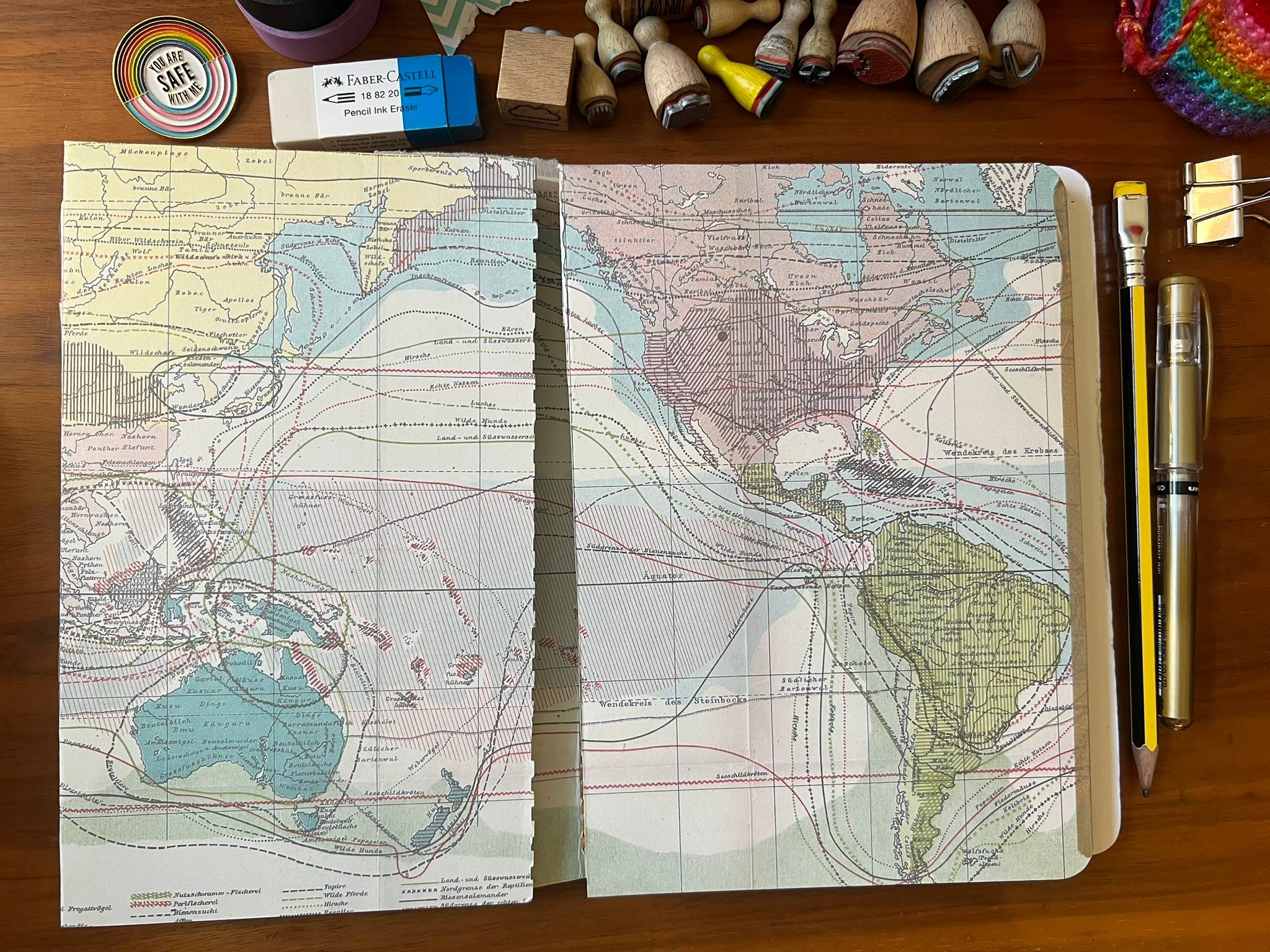 Adventure spread in Blythe's 2026 Bullet Journal