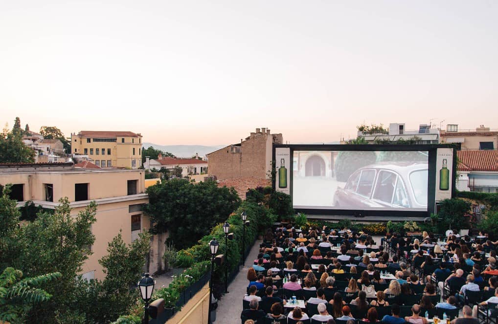 Greece Is The Word VOL 57 5 OCTOBER 2023 Cine Paris on a rooftop in Athens’ Plaka (Photo Credit: Thomas Gravanis)