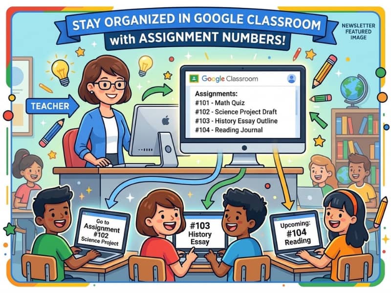 Google Classroom Numbered Assignments