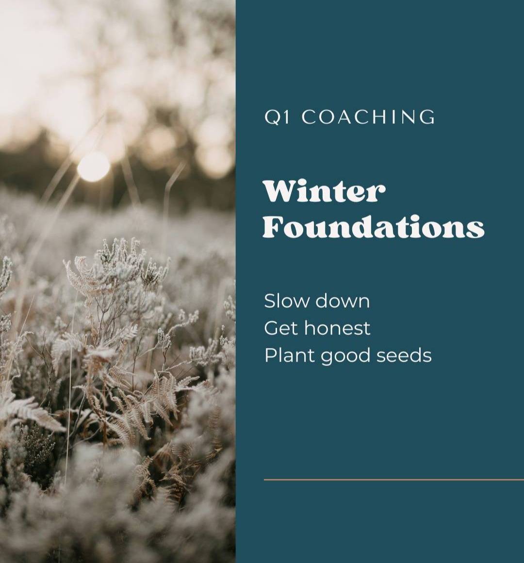 A long-form reflection on personal agency, intention-setting, and accountability, featuring a parenting story and an invitation to Winter Foundations, a Q1 coaching immersion for intentional living.