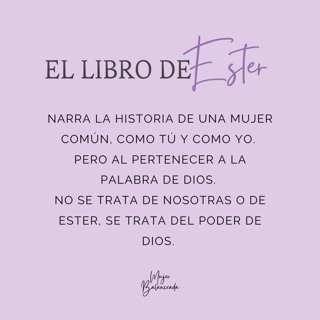 Introducción Al Libro De Ester: Serie La Soberanía De Dios En Acción: |  Mujer Balanceada, image size:1080x1080
