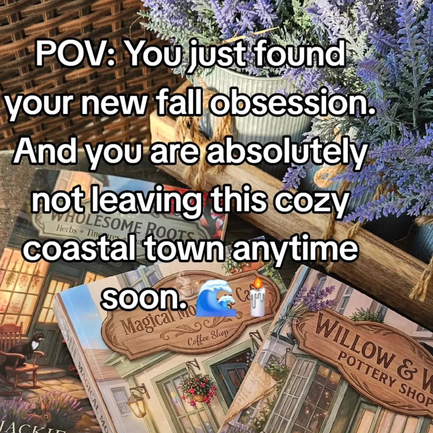 Spooky season is here.
And in Caramel-by-the-Sea the magic is not just for October. 🌊🖤
It lives here all year long.
But it does get a little louder this time of year. 🌙✨#cozyromance #cozymysteries #practicalmagic #witchybooks #cottagecore witches