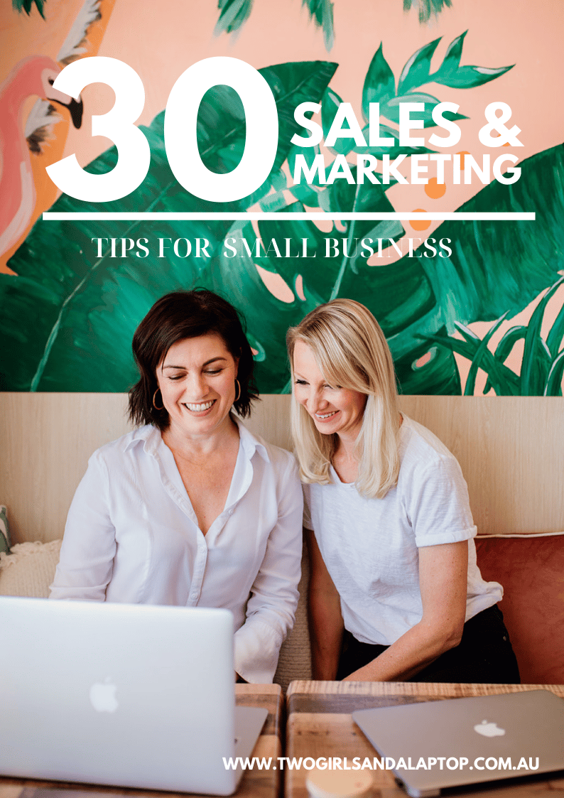 30 Sales and Marketing tips for small business — Two Girls ...