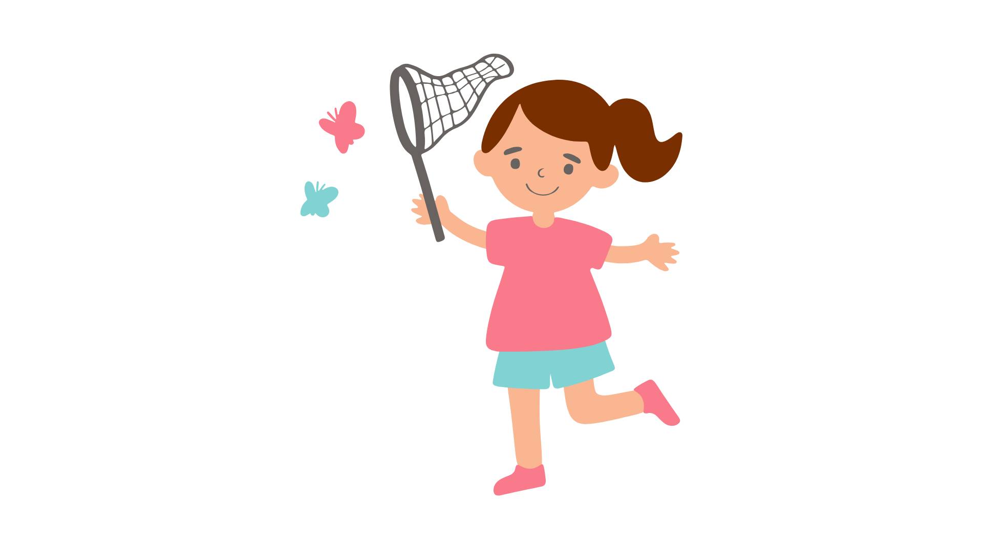 girl with butterfly net