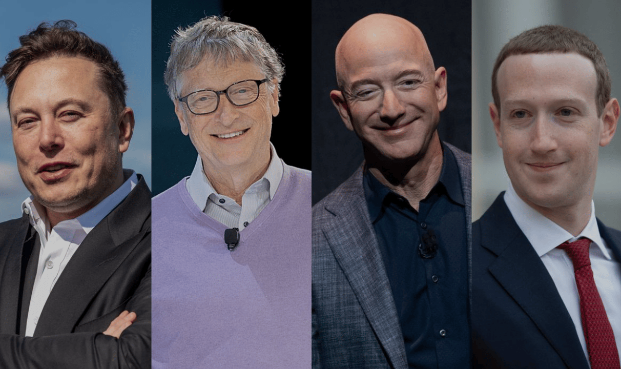 Four billionaires. Getty Images