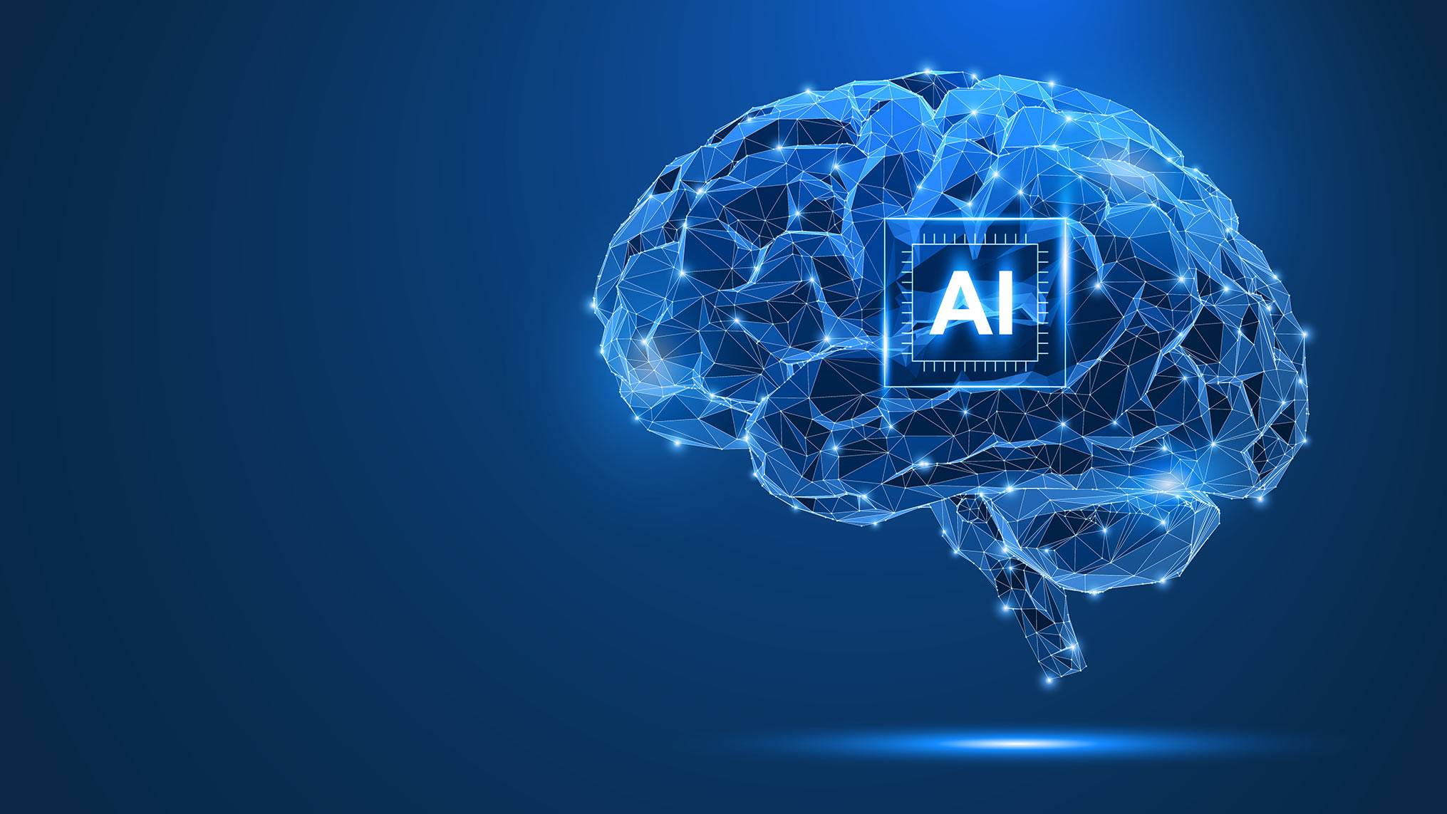 Illustrated human brain with AI neural pathways, a visual metaphor for the growing integration of artificial intelligence into human thinking and the risk of cognitive outsourcing.