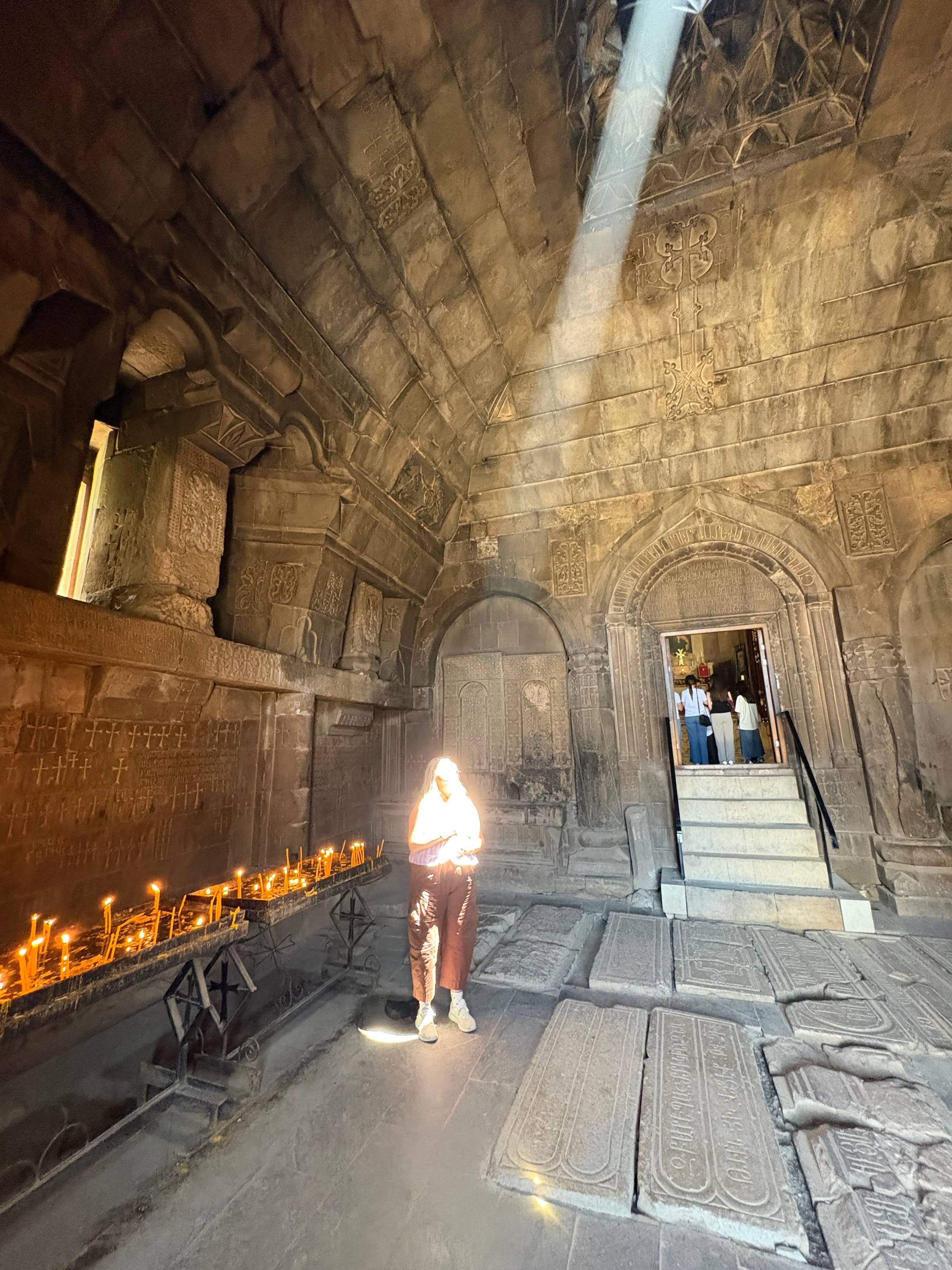 Tatev Monestary - rays of light.
