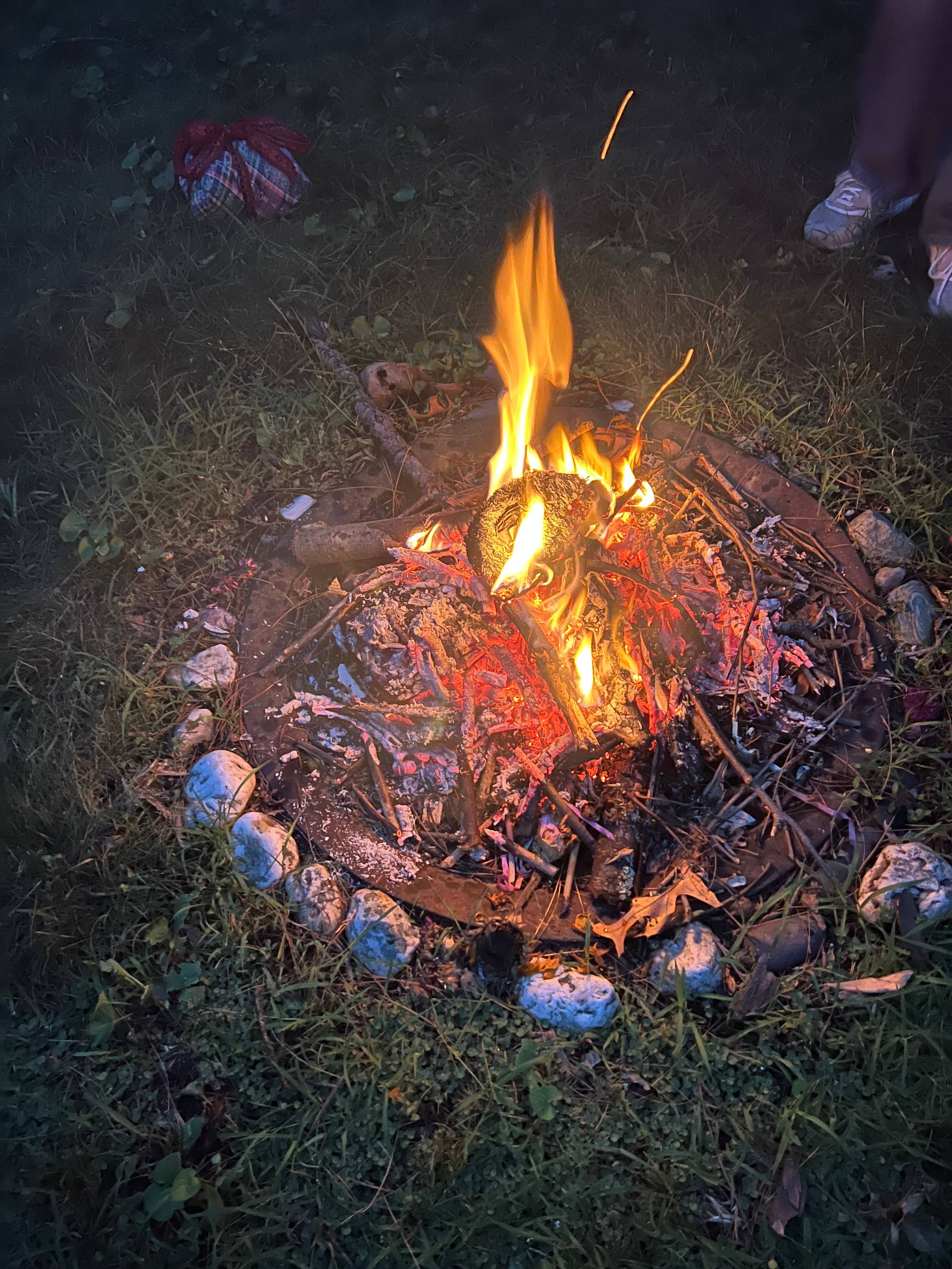 burning the nest, fire ceremony