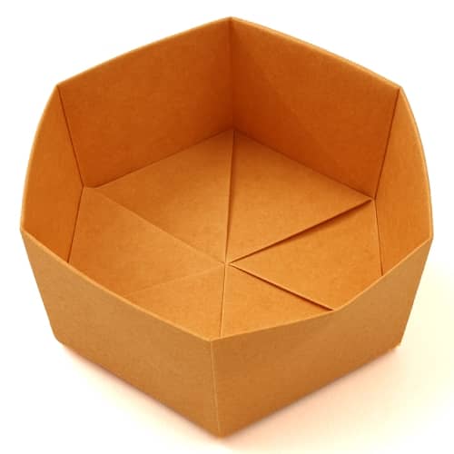 origami hexagonal box