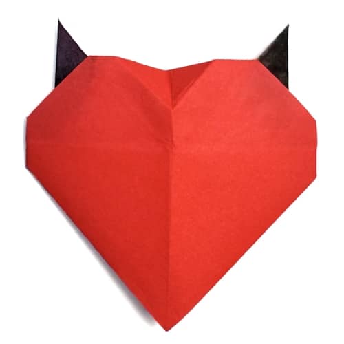 origami devilish heart