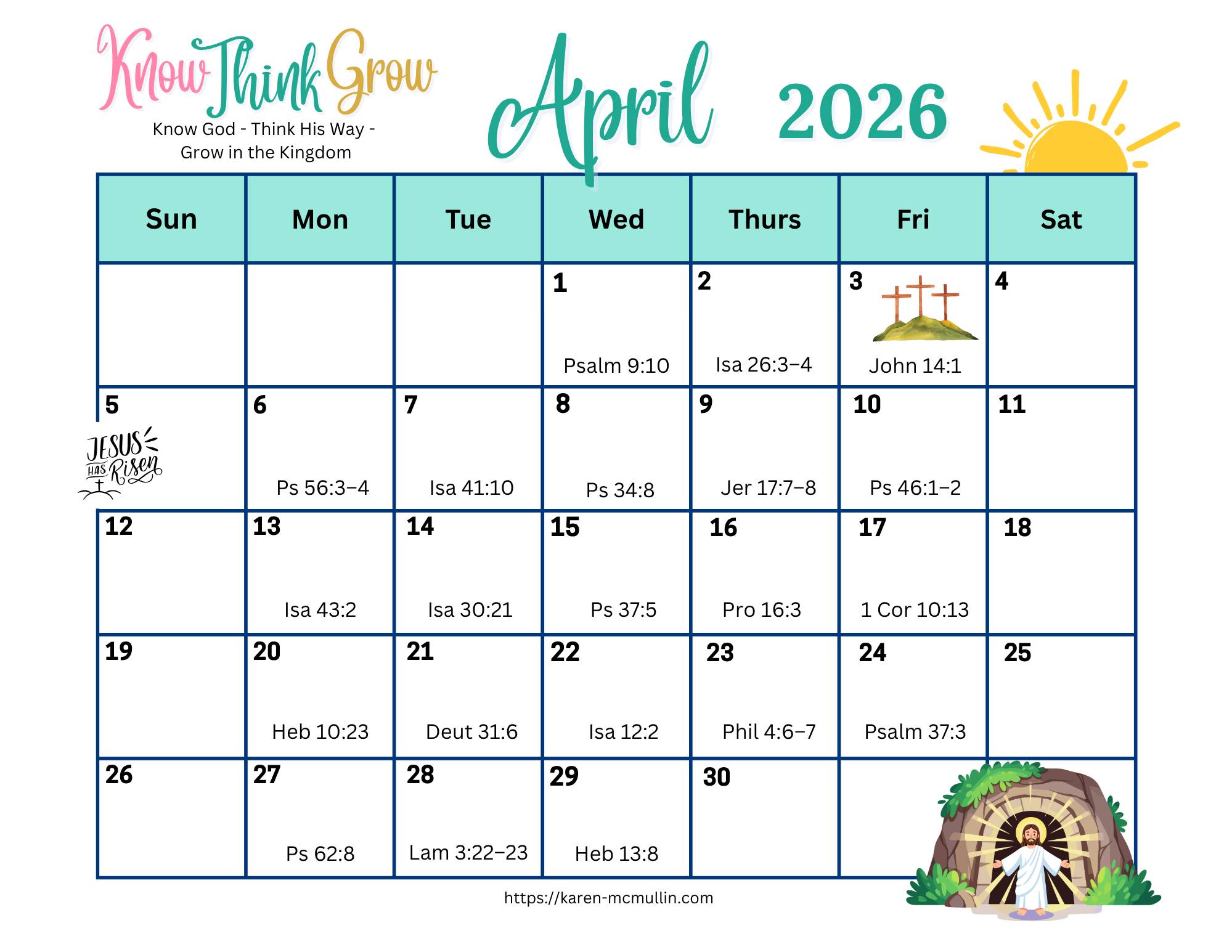 April focus on healing!