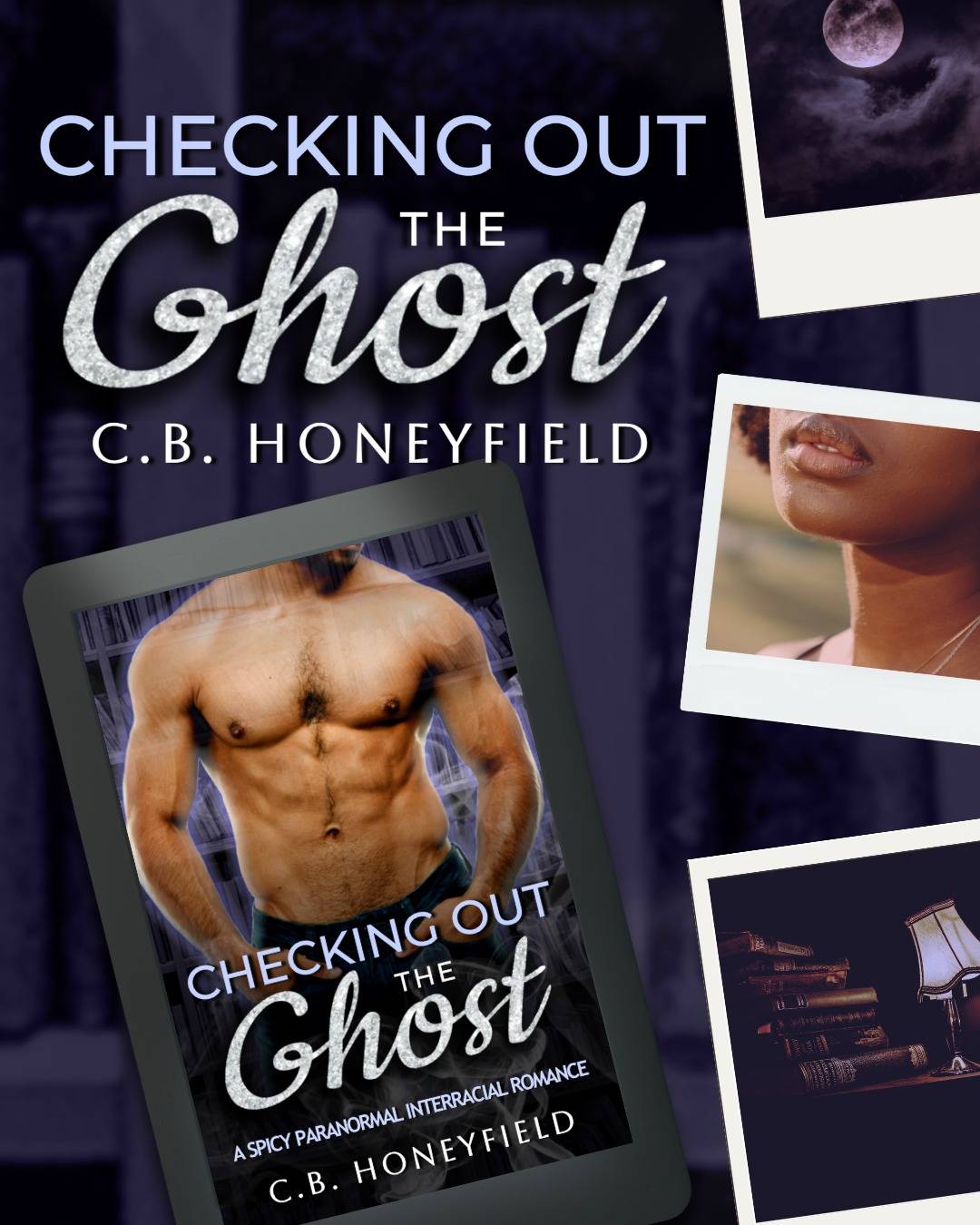 Checking Out the Ghost is coming to Kindle Unlimited 6/25/26 

👻 A sexy ghost librarian who hasn’t been loved on since the 90s
📓 The curvy widow FMC who wants him BAD
👻 Insta-lust and insta-love
📓 Small-town vibes
👻 Spine-tingling spice
📓 Short, very spicy, and oh so sweet romance

🔗 in biiiiooo 

#romancebooks #spicybooks #instalove #paranormalromance #GhostRomance #pnrromance #summerween