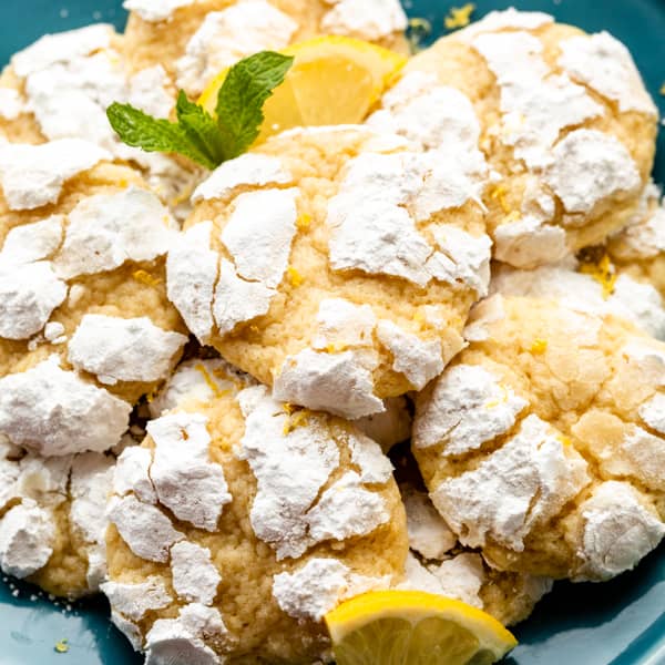 lemon crinkle cookies