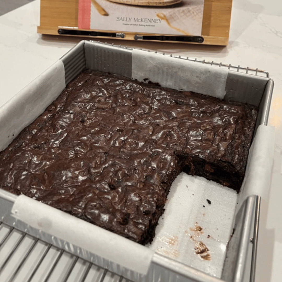 Reader photo of brownies in a pan