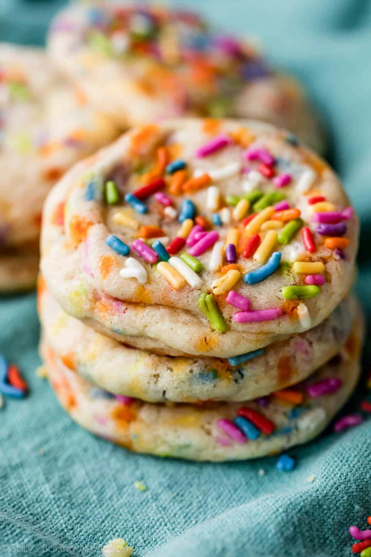 stack of sugar cookies