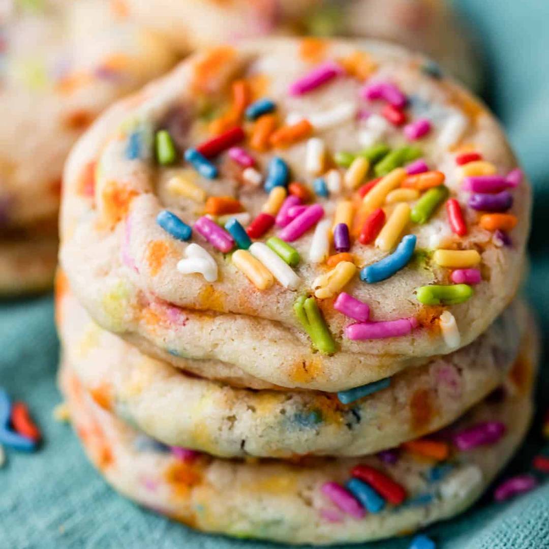 stack of sugar cookies