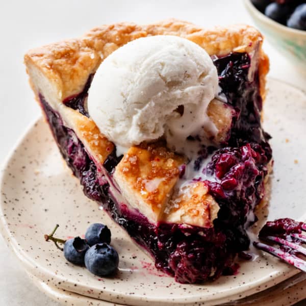 slice of berry pie